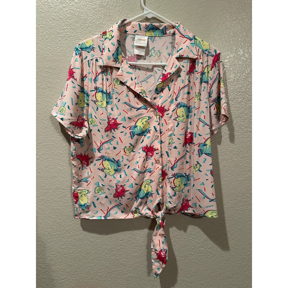 Disney Pink Character Print Blouse